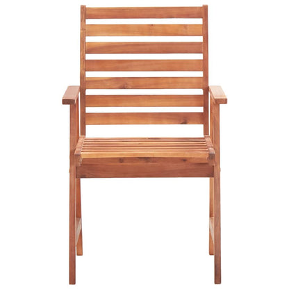 Vidaxl Sillas Comedor De Jardín Y Cojines 2 Uds Madera Maciza Acacia_3