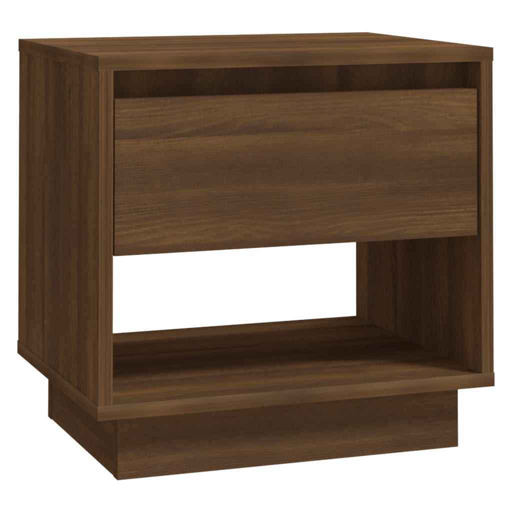 Mesitas Noche 2 Uds Madera Ingeniería Marrón Roble 45x34x44 Cm_3