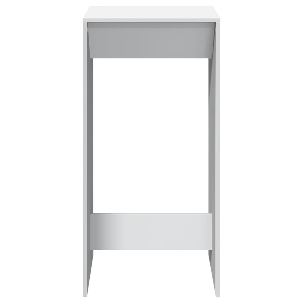 Mesa Alta De Bar Madera De Ingeniería Blanca 51x50x103,5 Cm_2