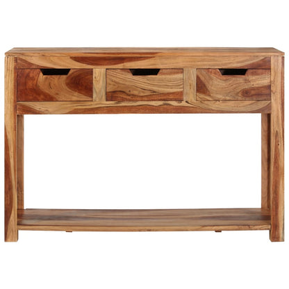 Mesa Consola Madera Maciza De Acacia 110x35x75 Cm_0