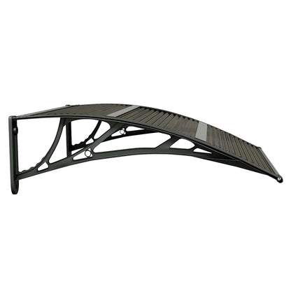 Marquesina Para Puerta De Policarbonato Negra, 80 X 75 Cm_4