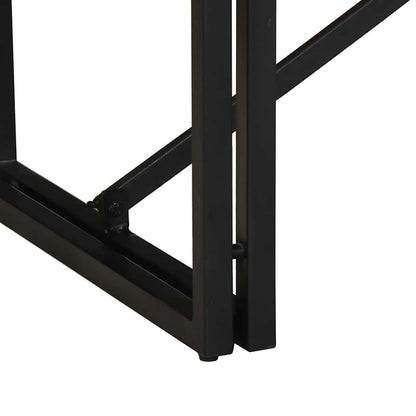 Mesa De Centro 80x40x35 Cm De Madera Maciza De Acacia_4
