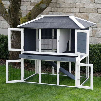 Kerbl Cabaña Para Roedores Villa Madera Esmaltada 118x68x118 Cm_1