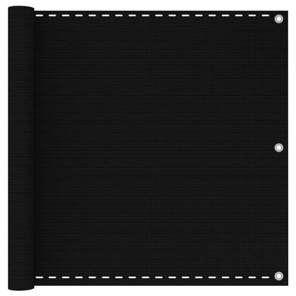 Vidaxl Toldo Para Balcón Hdpe Negro 90x400 Cm_0