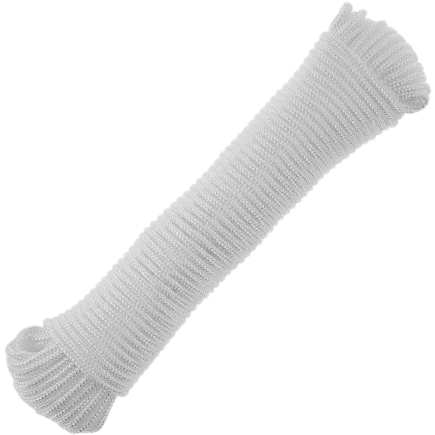 Cuerda Trenzada De Nailon 20 M X 3 Mm Blanca_0