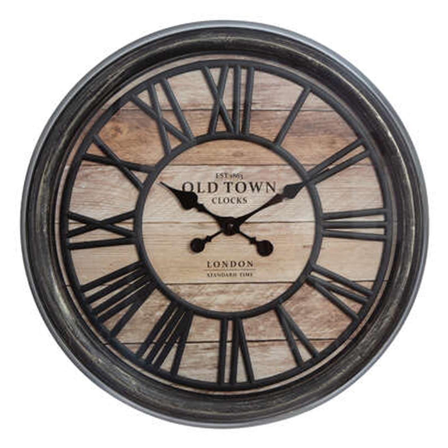 Wellhome Reloj Decorativo Relieve Plástico Ø49x5cm