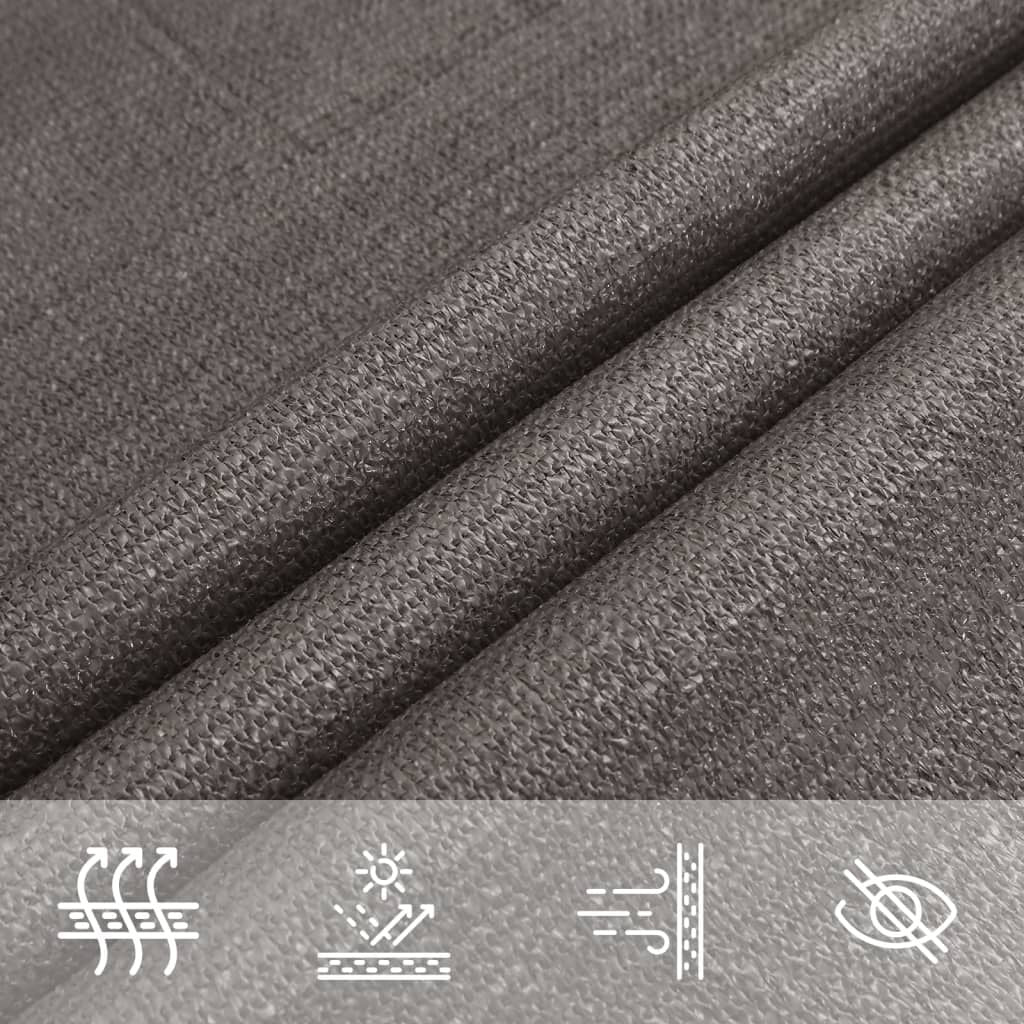Vidaxl Toldo De Vela Antracita Hdpe 160 G/m² 6x6x6 M_4