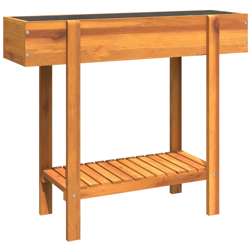 Jardinera Arriate Madera Maciza De Acacia 90x30x75 Cm_0