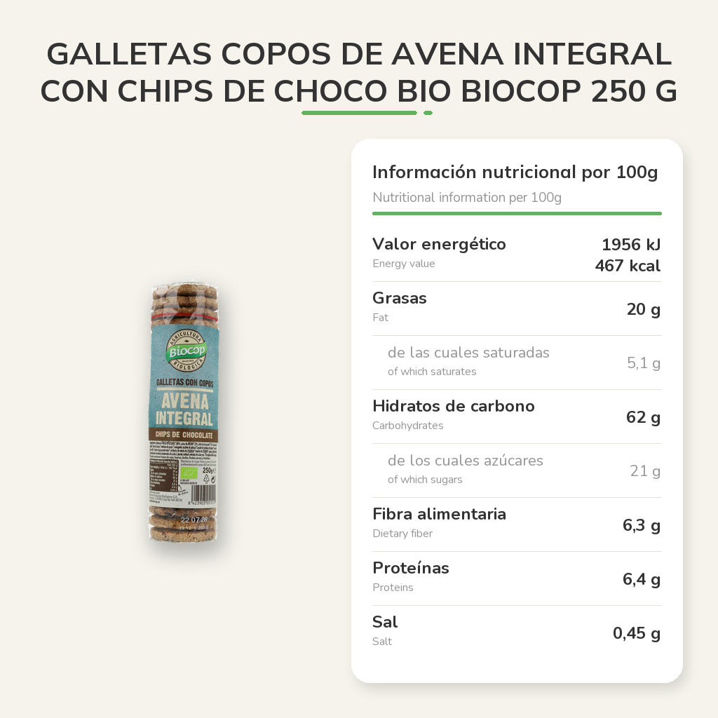 Información nutricional