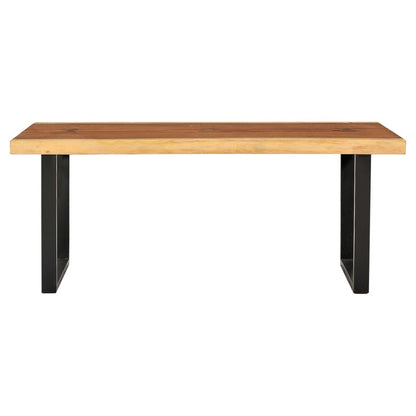 Mesa De Centro De Madera Maciza De Suar 102x54x41 Cm_0