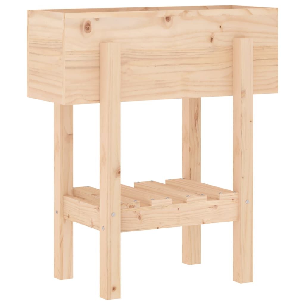 Vidaxl Jardinera Madera Maciza De Pino 62x30x69 Cm_0