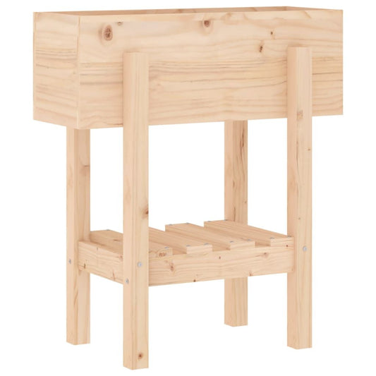 Vidaxl Jardinera Madera Maciza De Pino 62x30x69 Cm_0