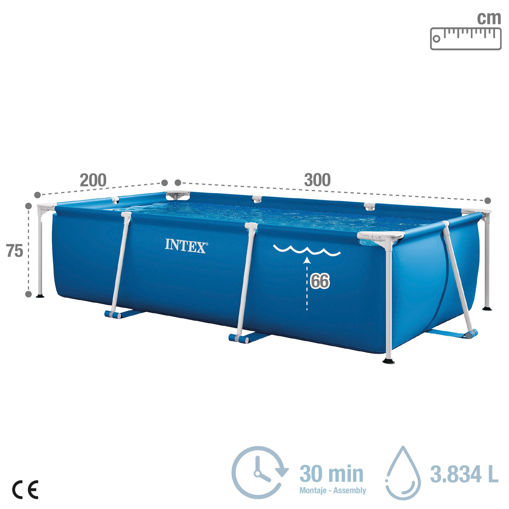 Pack Intex Piscina Small Frame Family Con Piscina Hinchable + Cobertor + Depuradora (3 Piezas)_3