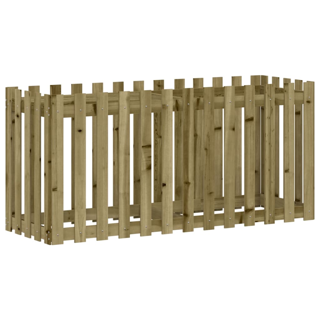 Arriate Elevado Jardín Valla Madera Impregnada Pino 150x50x70cm_3