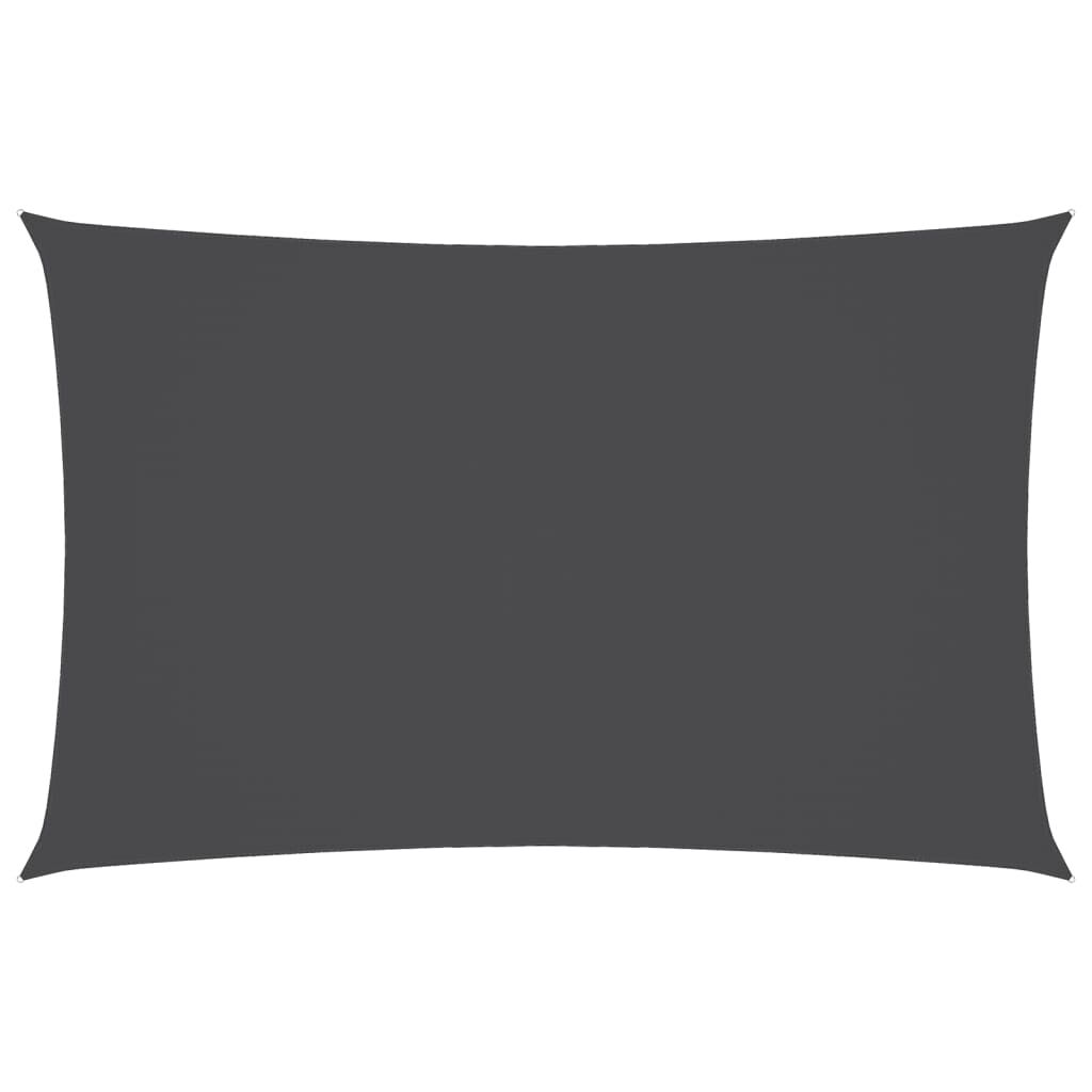 Vidaxl Toldo De Vela Rectangular Tela Oxford Gris Antracita 2,5x5 M_0