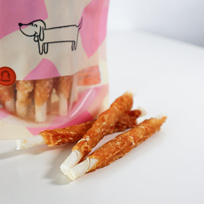 Snack Para Perro En Stick Vacuno Con Pollo Desecado Wuapu 12x100gr_1