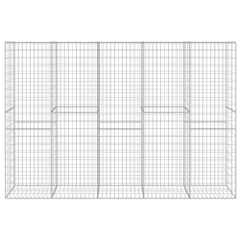 Muro De Gaviones Con Cubierta Acero Galvanizado 300x50x200 Cm / Vetonek_5