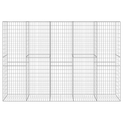 Muro De Gaviones Con Cubierta Acero Galvanizado 300x50x200 Cm / Vetonek_5