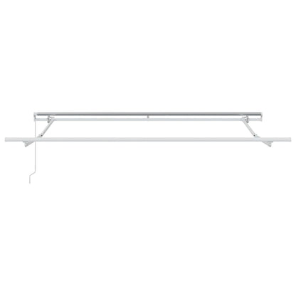Toldo Retráctil Rojo Y Blanco 300 X 250 Cm Poliéster Y Aluminio_5