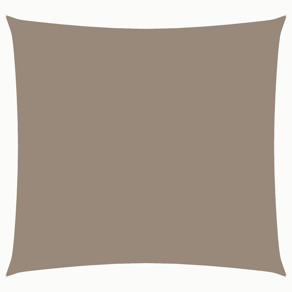 Vidaxl Toldo De Vela Cuadrado Tela Oxford Gris Taupe 3,6x3,6 M_0