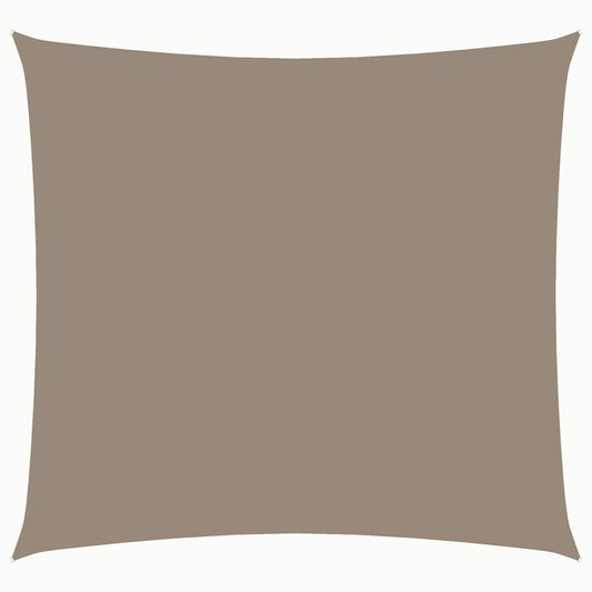 Vidaxl Toldo De Vela Cuadrado Tela Oxford Gris Taupe 3,6x3,6 M_0