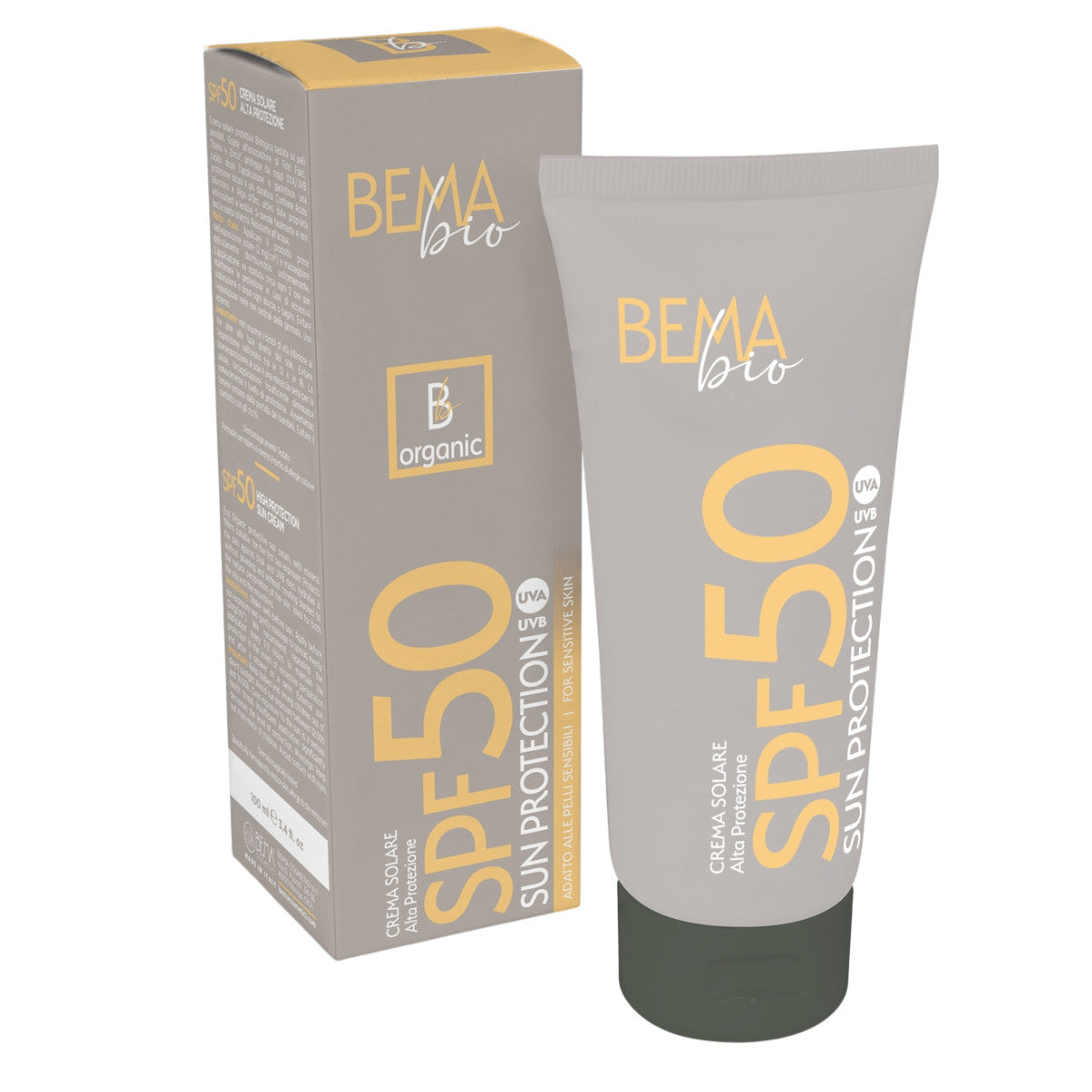 Pack Ahorro Cremas Solares Facial & Corporal SPF50 Bema 50 + 50 ml