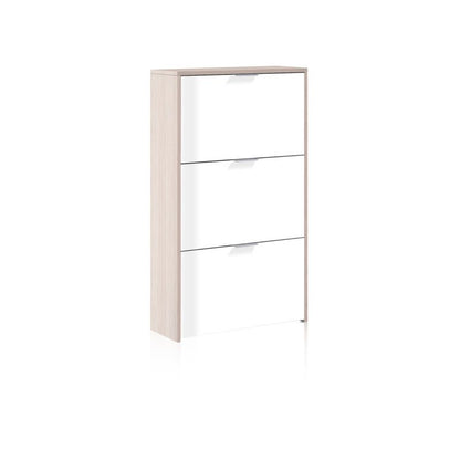 Zapatero Remi De 3 Puertas Melamina, Roble, 60 X 113 X 22_2