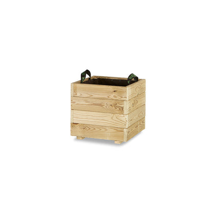 Jardinera Cuadrada De Madera Tratada 40x40x40 Cm Pun Hortalia_0