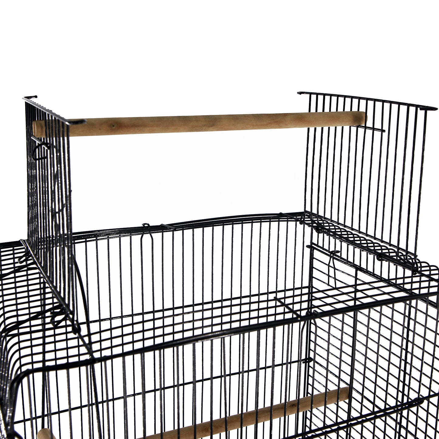 Pawhut Jaula Para Pájaro Espaciosa Jaula De Aves Con Techo Abierto Con Soportes_3