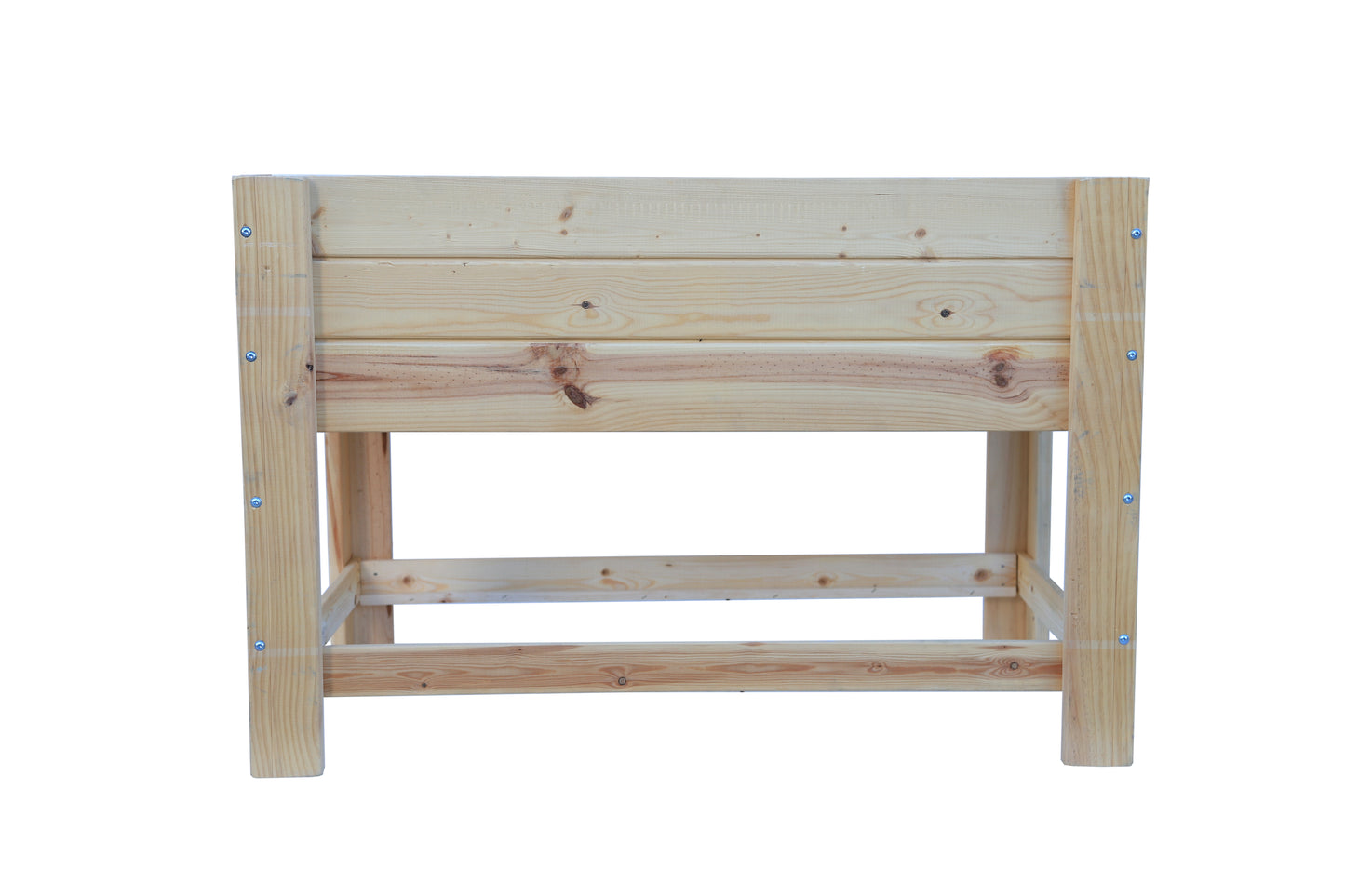 Mesa De Cultivo la Huertezuela De Madera Natural 119 X 65 X 80 Cm 180l + Bolsa Geotextil, Huerto Urbano Para Interior.