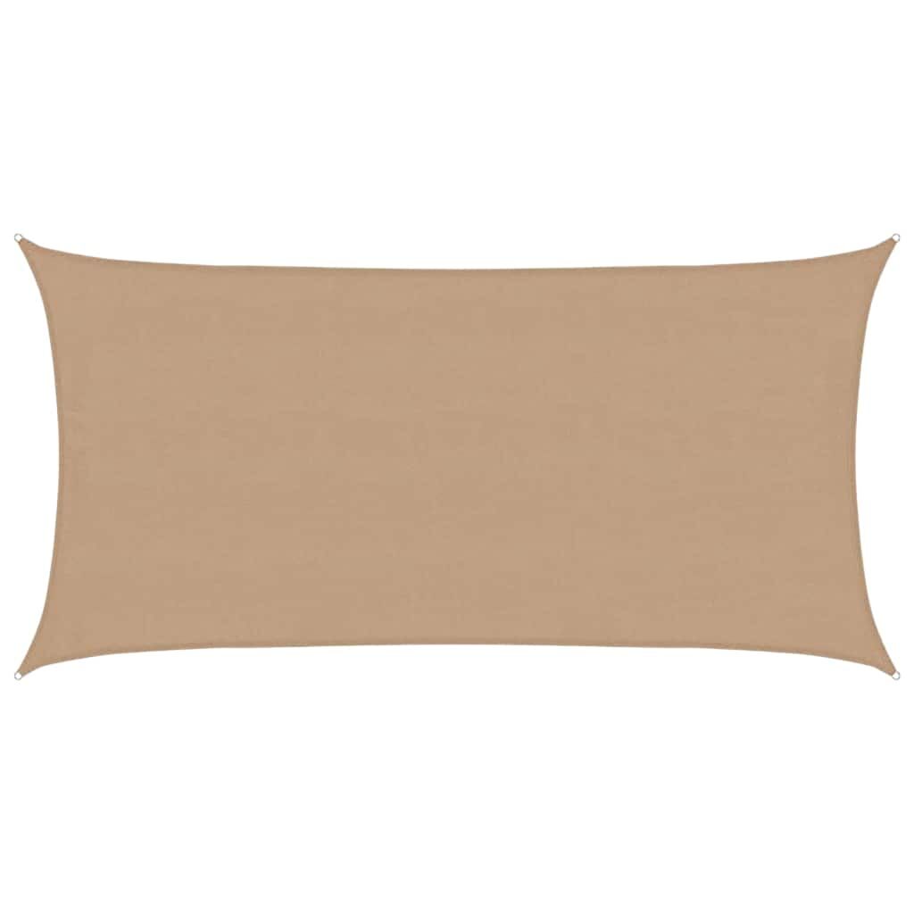 Vidaxl Toldo De Vela Hdpe Gris Taupe 160 G/m² 4x7 M_0