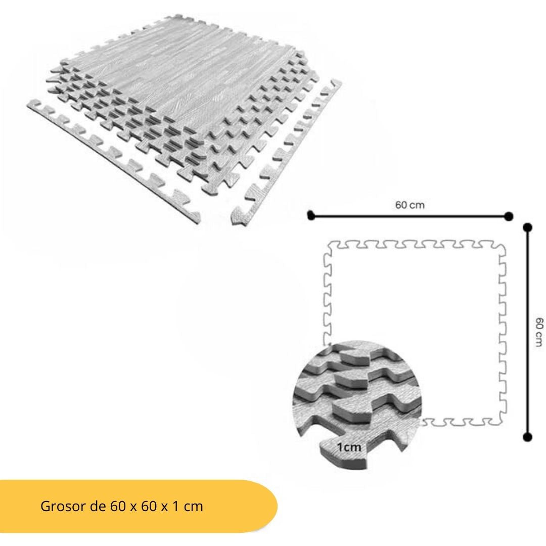 Tatami Puzzle 1cm 60x60cm – Pack 4 Uds (t60-4) Parquet Gris Jowy_1