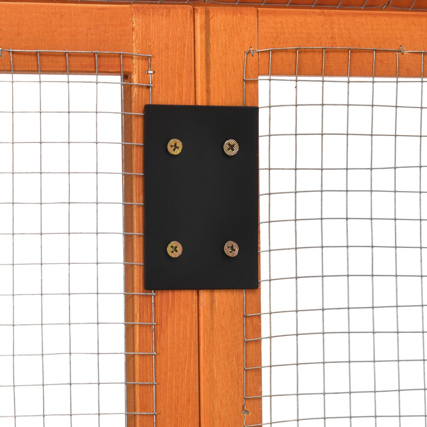 Pawhut Gallinero Para Exterior 140x88,5x106 Cm Para 1-3 Gallinas Madera Natural_4
