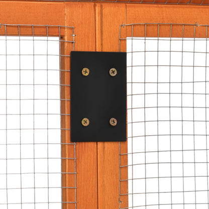 Pawhut Gallinero Para Exterior 140x88,5x106 Cm Para 1-3 Gallinas Madera Natural_4