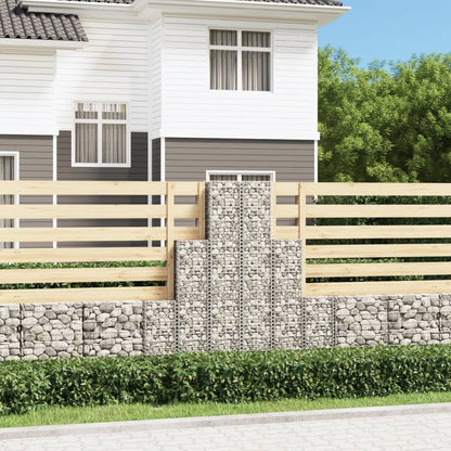 Cestas De Muro De Gaviones Alambre Galvanizado 6 Unidades / Vetonek_3