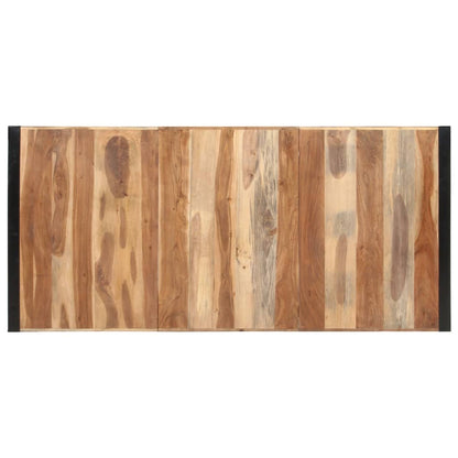 Mesa De Comedor Madera Maciza Y Acabado Sheesham 220x100x75 Cm_1