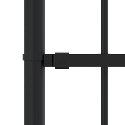 Valla De Jardín Con Punta De Lanza Acero Recubierto Negro 222cm / Vetonek_0