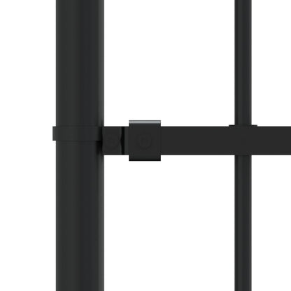 Valla De Jardín Con Punta De Lanza Acero Recubierto Negro 140cm / Vetonek_2