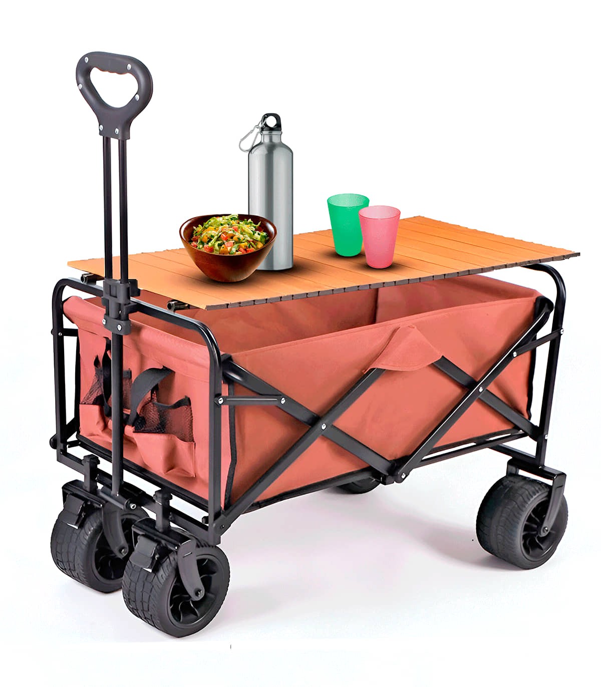 Carro Plegable Playa Y Camping (4 Ruedas - 120 Kg)_0