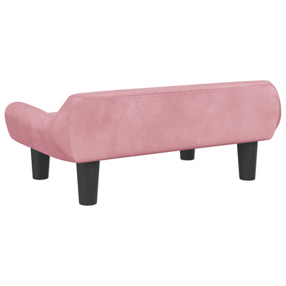 Cama Para Perros De Terciopelo Rosa 70x40x24 Cm / Vetonek_3