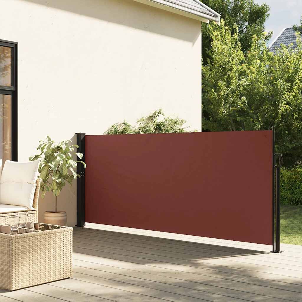 Vidaxl Toldo Lateral Retráctil Marrón 140x500 Cm_1
