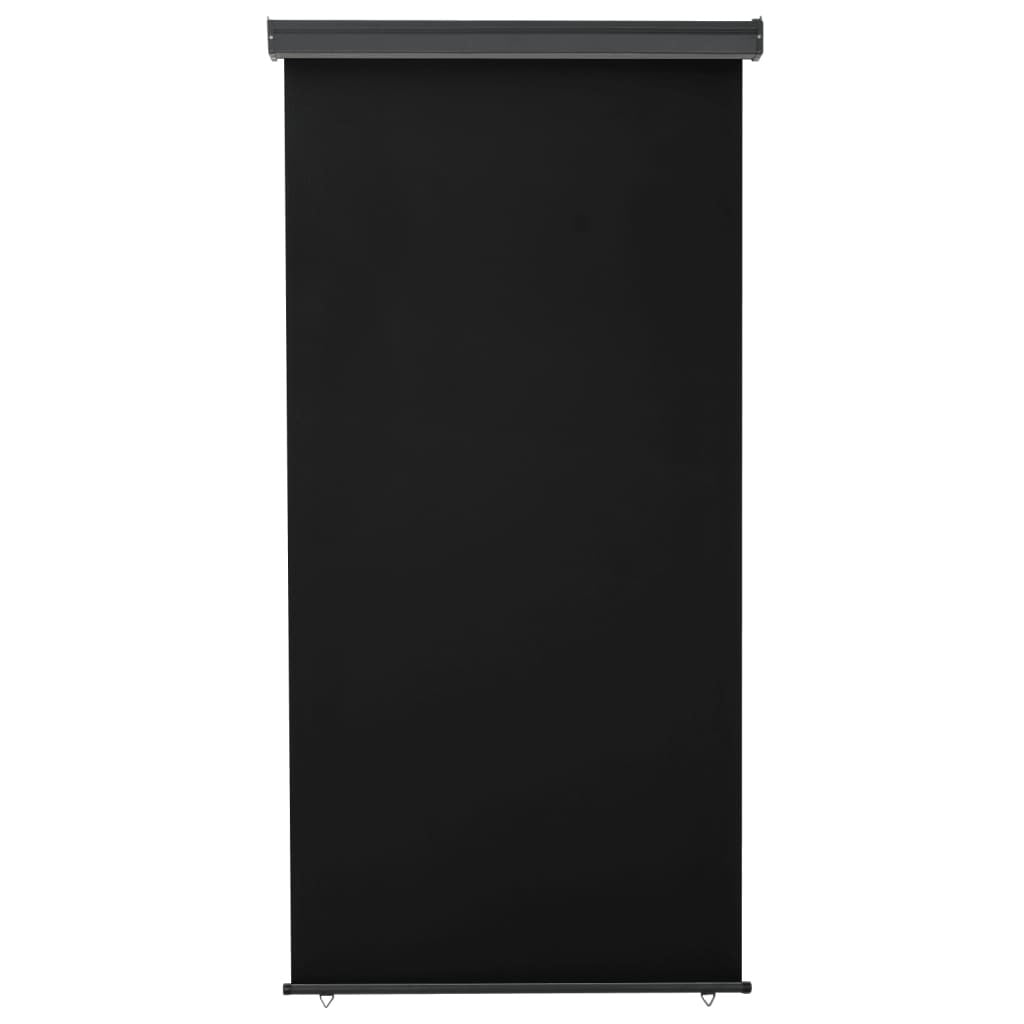 Vidaxl Toldo Lateral De Balcón Negro 122x250 Cm_1