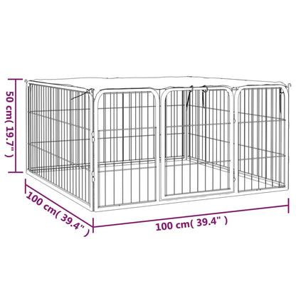 Corral Para Perros 4 Paneles Acero Con Recubrimiento En Polvo_5