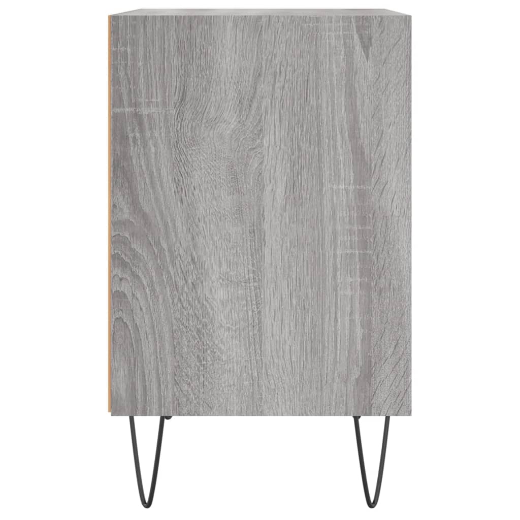 Mesita De Noche 2 Uds Madera Ingeniería Gris Sonoma 40x30x50 Cm_4