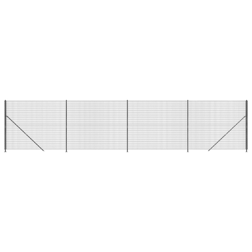Cerca De Alambre Con Brida Gris Antracita 1,6x10 M / Vetonek_0
