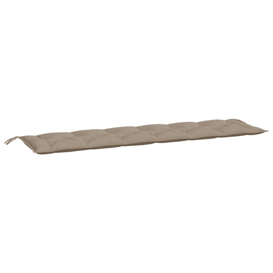 Vidaxl Cojín De Banco De Jardín Tela Oxford Gris Taupé 200x50x7 Cm_0