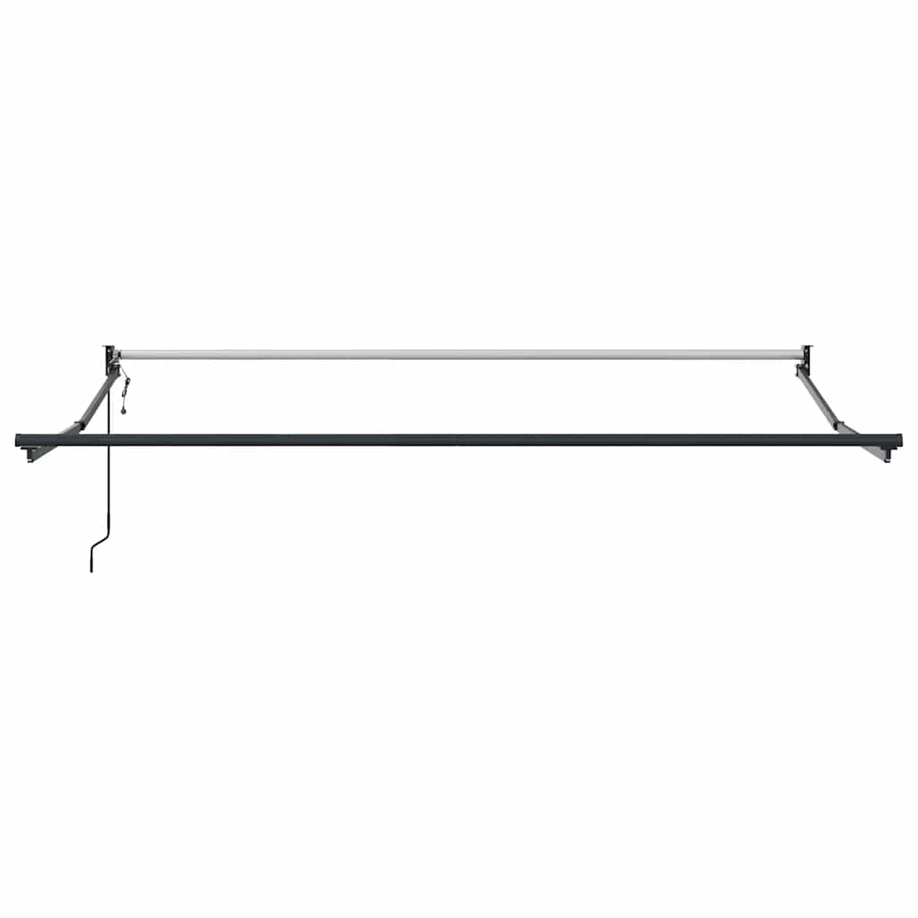 Toldo Retráctil Aluminio Y Tela Gris Antracita Y Blanco 3x2,5 M_4