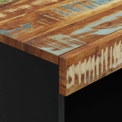 Armario Auxiliar Madera Maciza Reciclada 60x33x75 Cm_4