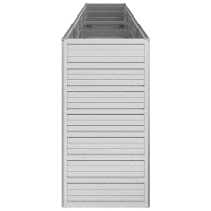 Arriate De Acero Galvanizado Plateado 320x40x77 Cm_4
