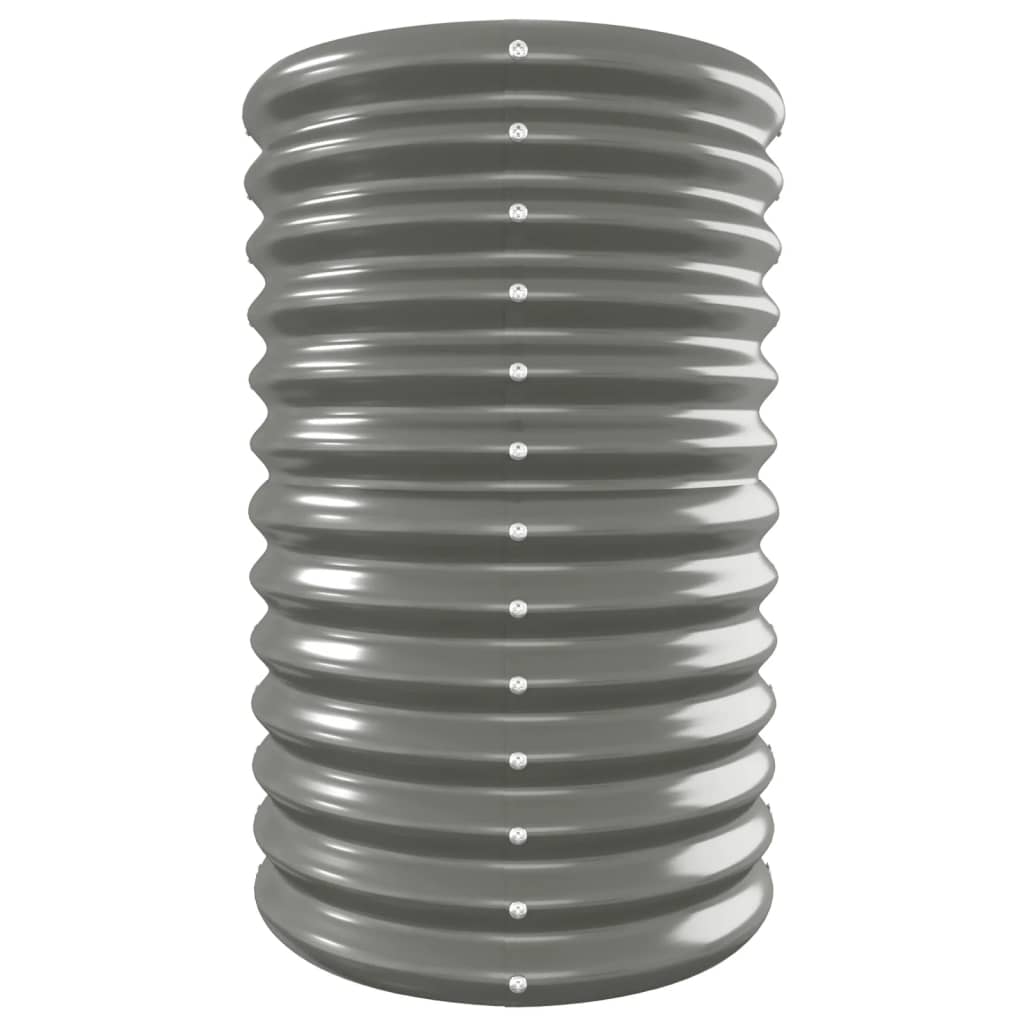 Jardinera Arriate Acero Galvanizado Gris 332x40x68 Cm_3